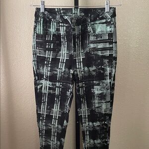 Killstar Black & Mint Plaid Skinny Jeans